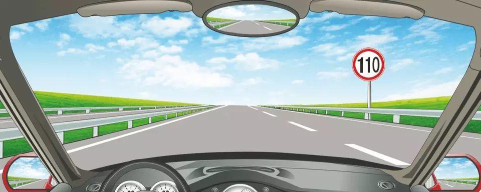 如图所示，驾驶机动车在这条高速公路上行驶，最高速度不能超过多少?-学法减分拍照搜题