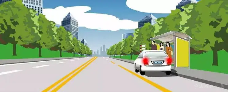 如图所示，这辆机动车的违法行为是什么？-学法减分拍照搜题