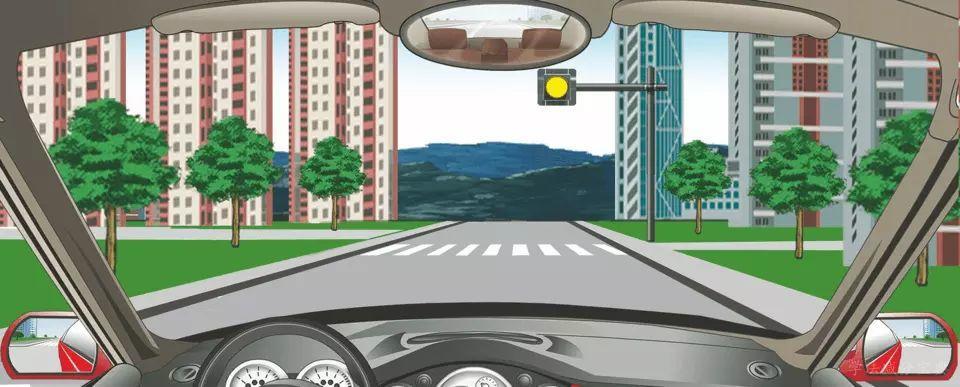 看到图中所示道路信号灯不断闪烁时，说明前方发生了什么情况？-学法减分拍照搜题