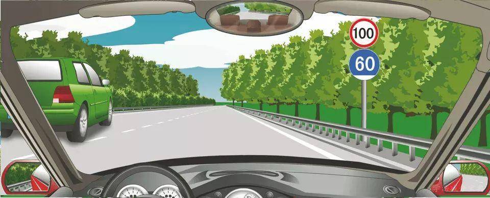 在这段高速公路上行驶的最低车速是多少？-学法减分拍照搜题