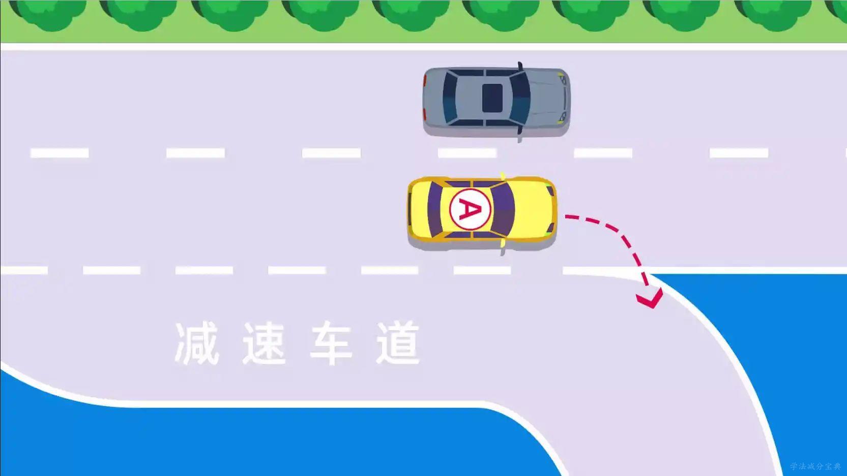 如图所示，A车的行为是正确的。-学法减分拍照搜题