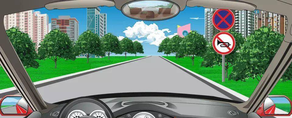 在这段道路上一定要减少鸣喇叭的频率。-学法减分拍照搜题