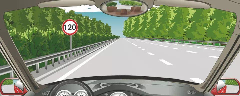 在这段高速公路上行驶的最高车速是多少？-学法减分拍照搜题