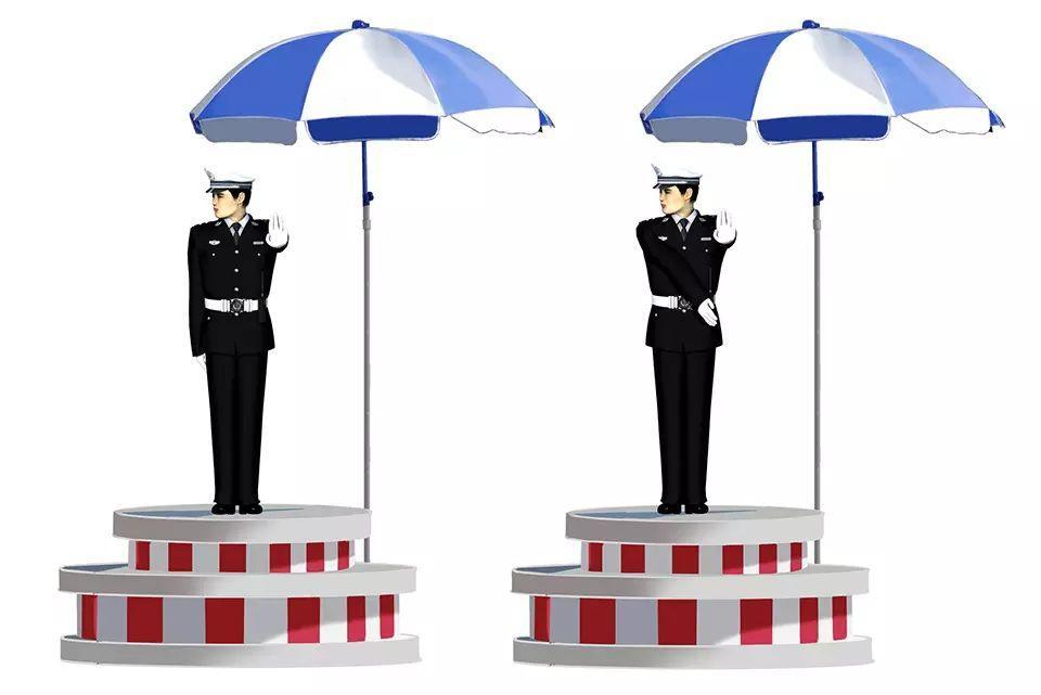 这一组交通警察手势是什么信号？-学法减分拍照搜题