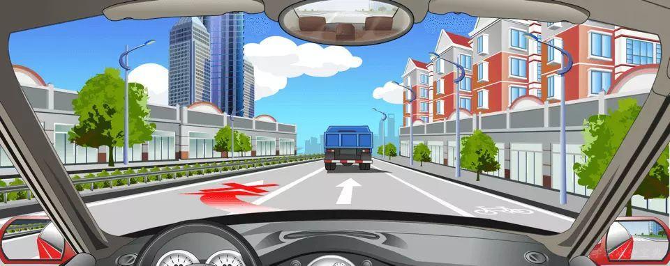 路面同向车行道分界线指示不允许跨越超车。-学法减分拍照搜题