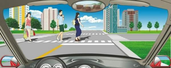 驾车遇到这种情形时，应怎么办？-学法减分拍照搜题