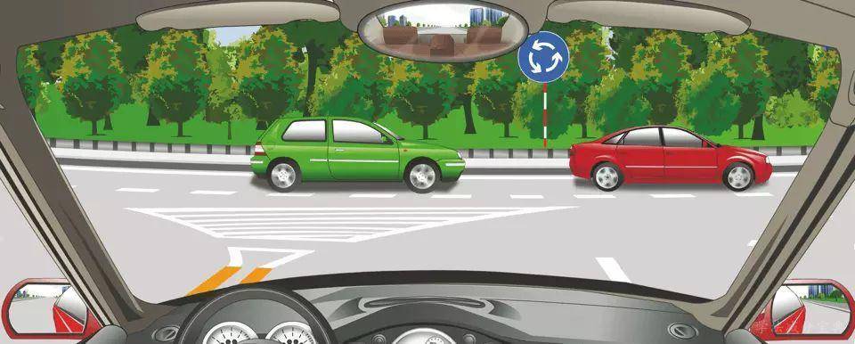 进入这个路口应该怎样做？-学法减分拍照搜题