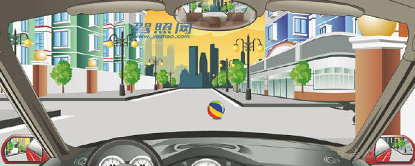 如图所示,驾驶机动车通过居民小区遇到这种情况怎样处置?-学法减分拍照搜题