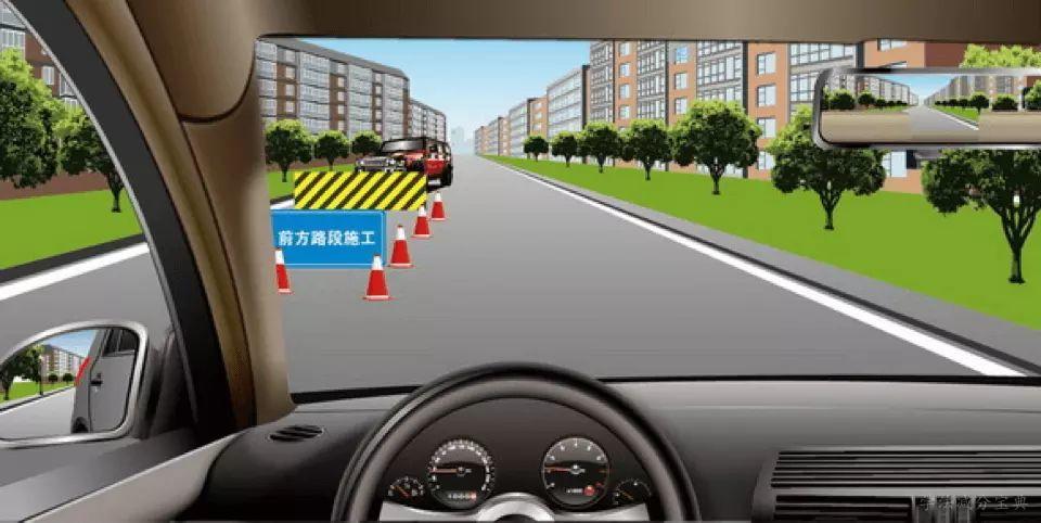 如图所示，驾驶机动车遇到这种情况时，我方车辆享有优先通行权。-学法减分拍照搜题