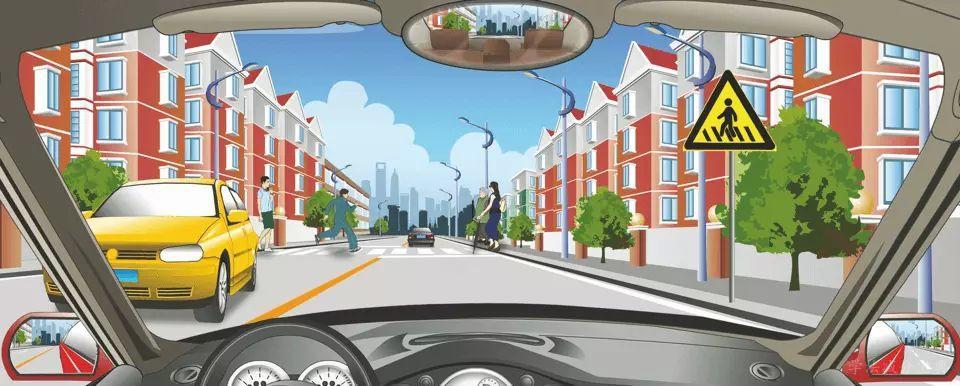右侧标志警告前方路段要注意儿童。-学法减分拍照搜题