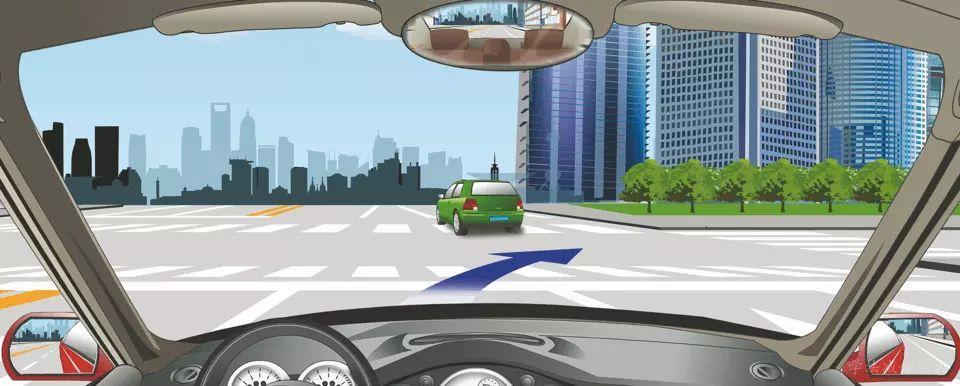 驾驶机动车在这个路口右转弯可以不变更车道。-学法减分拍照搜题