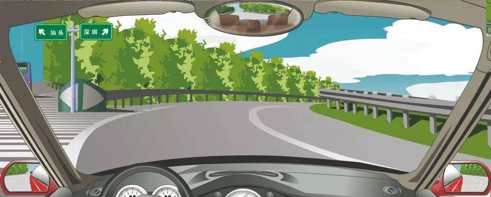 左侧标志指示高速公路两个行驶方向的目的地。-学法减分拍照搜题