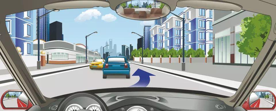 驾驶机动车在这种道路上从前车右侧超越最安全。-学法减分拍照搜题
