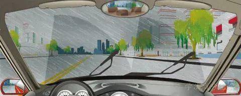 在图中所示的这种天气行车，由于能见度较低，需要开启远光灯告知对向来车。-学法减分拍照搜题