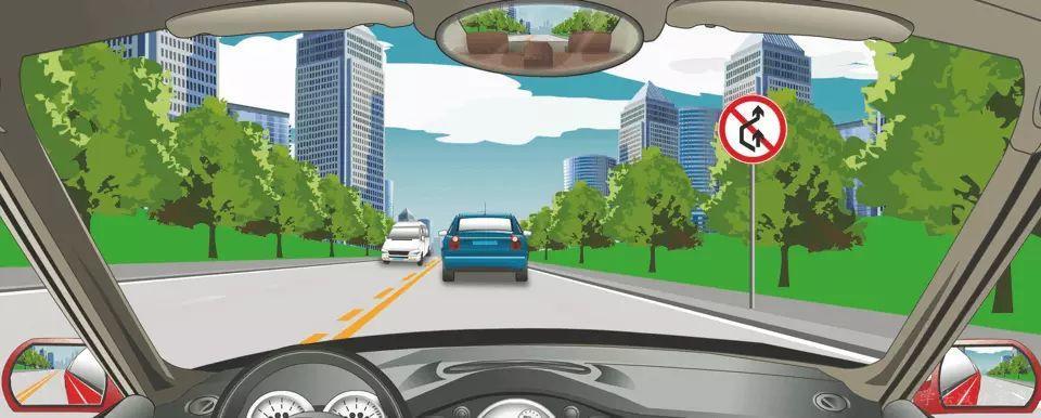 右侧标志表示前方路段允许超车。-学法减分拍照搜题
