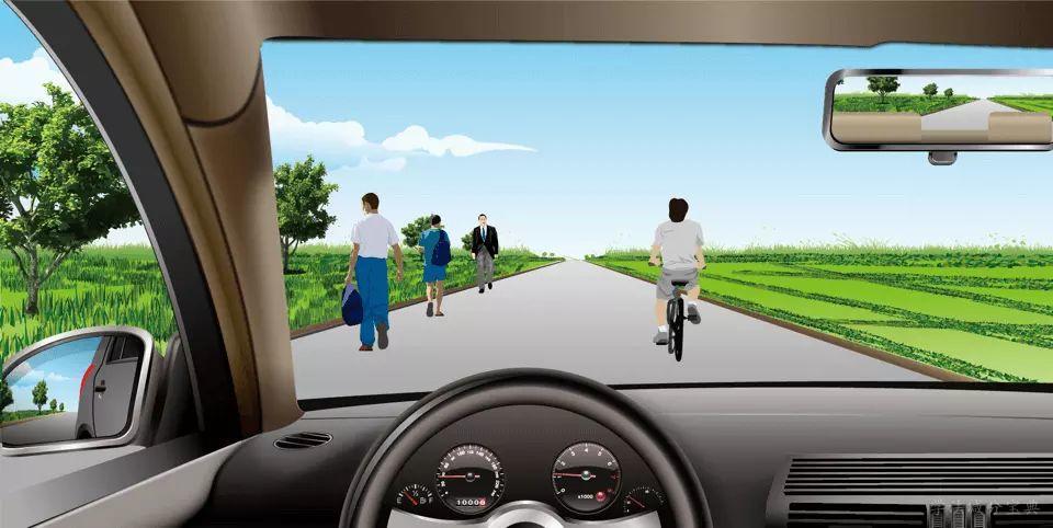 如图所示，机动车在这种道路上行驶，在道路中间通行的原因是什么?-学法减分拍照搜题