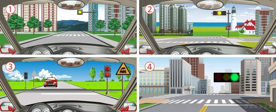 下面哪个信号灯闪烁表示前方路口或道路是危险路段？-学法减分拍照搜题