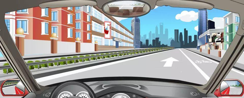 道路右侧白色实线表示机动车道与人行道的分界线。-学法减分拍照搜题